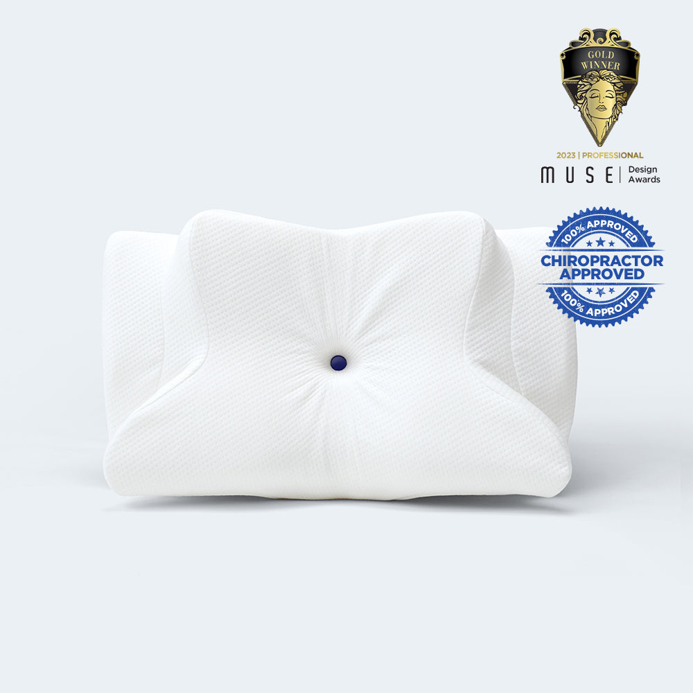 Bluedott™ Button Memory Foam Pillow for Neck Pain