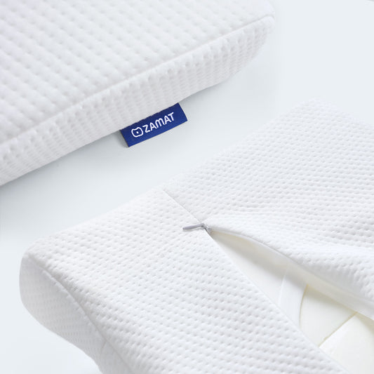 Bluedott™ Button Memory Foam Pillow for Neck Pain