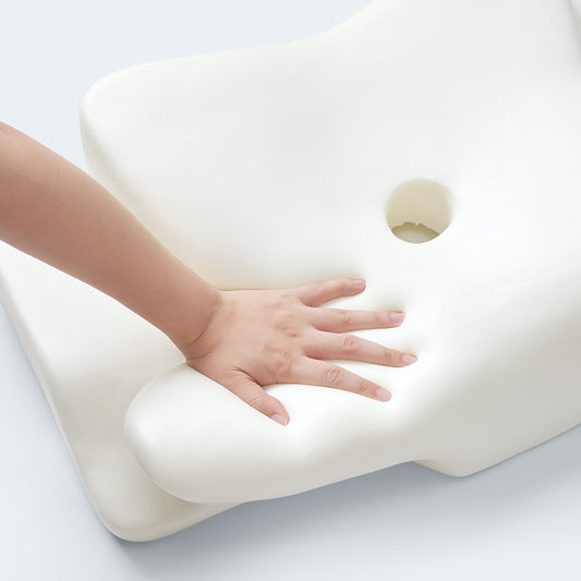 Bluedott™ Ultra Button Pillow with Pillowcase and insert for neck pain