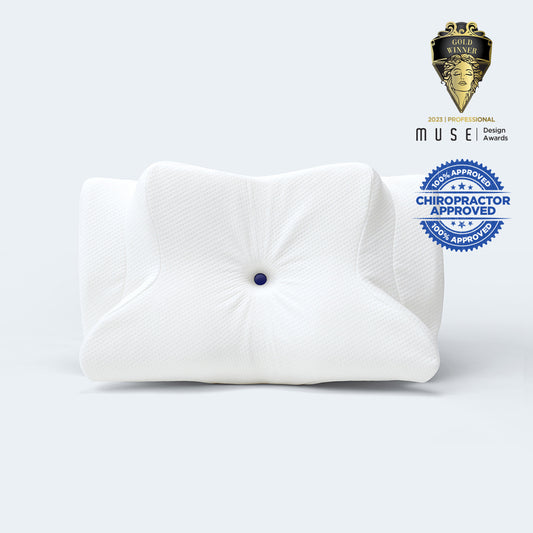 Cushion Lab Neck Roll Pillow - White