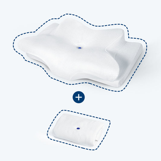 Bluedott™ Ultra Button Pillow and Pillowcase